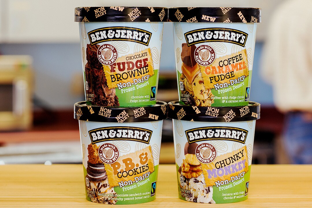 4 pinty lodów beznabiałowych Ben & Jerry's